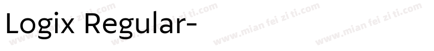 Logix Regular字体转换